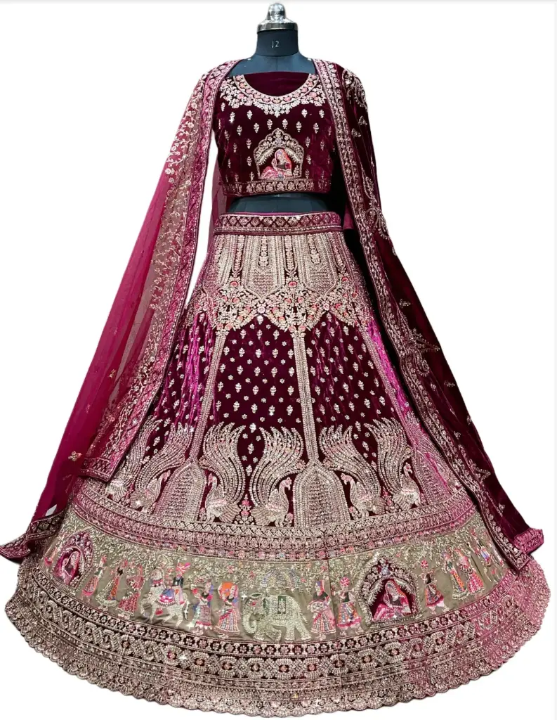 Rajwadi Bridal Lehenga