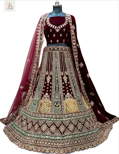 Rajwadi Bridal Lehenga