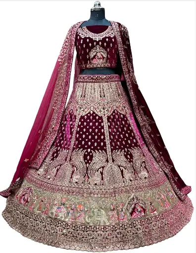 Rajwadi Bridal Lehenga