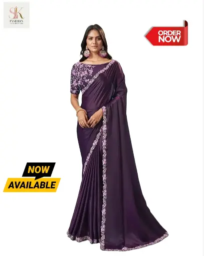 Brasso with Crepe Sequence Pattern Applic work