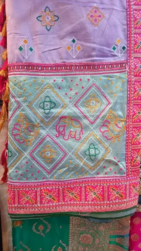 [001] Pink fancy saree