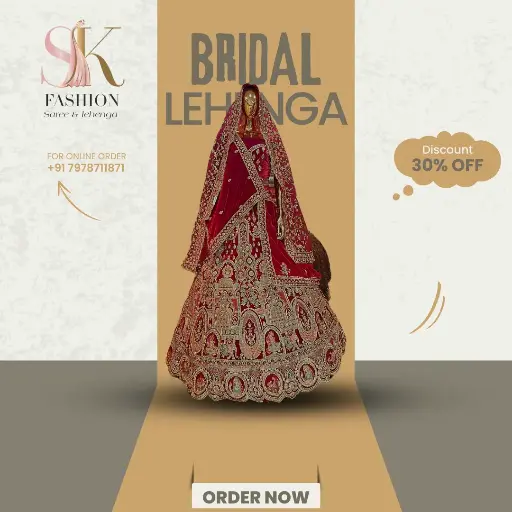 [12808SUMI] BRIDAL LEHNGA 12808SUMI
