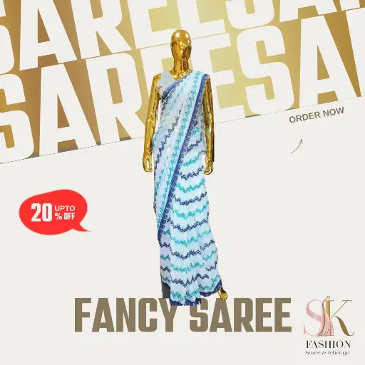 [12602Ta] Fancy saree 12602Ta